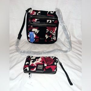 Vera Bradley DisneyParks Alice in Wonderland Hipster Crossbody & Wristlet/Wallet